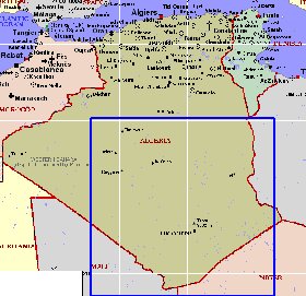 carte de Algerie en anglais