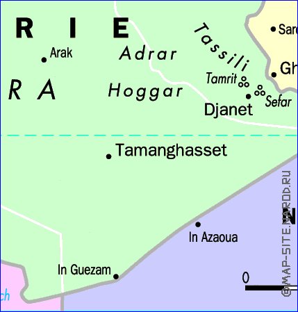 carte de Algerie