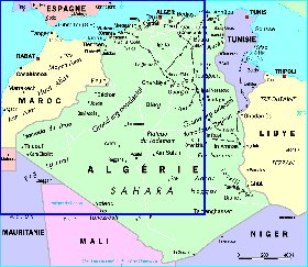 carte de Algerie
