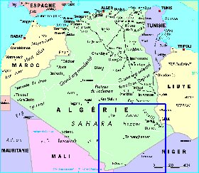 carte de Algerie