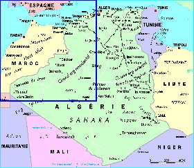 carte de Algerie