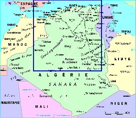 carte de Algerie