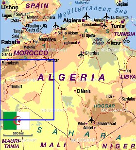 carte de Algerie en allemand