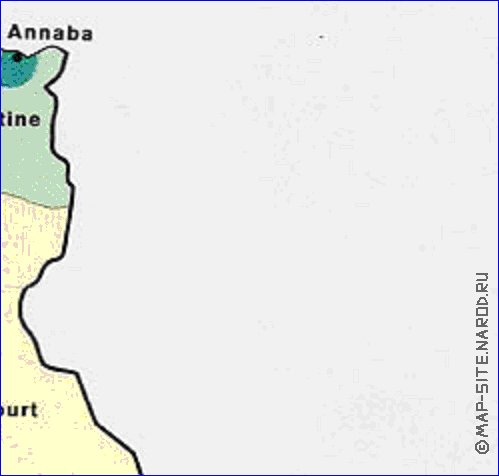 mapa de de densidade populacional Argelia em ingles