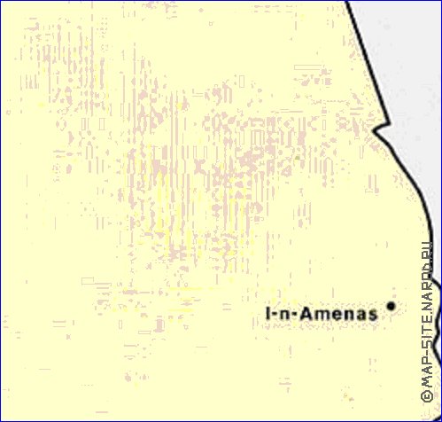 mapa de de densidade populacional Argelia em ingles