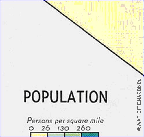 mapa de de densidade populacional Argelia em ingles