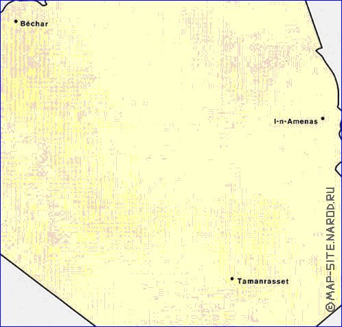 mapa de de densidade populacional Argelia em ingles