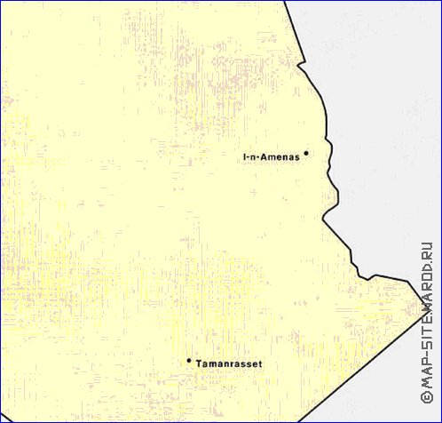 mapa de de densidade populacional Argelia em ingles