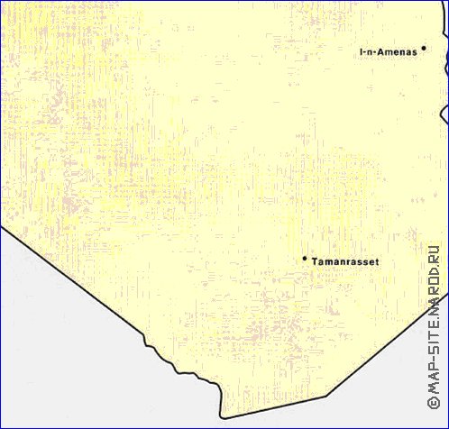 mapa de de densidade populacional Argelia em ingles