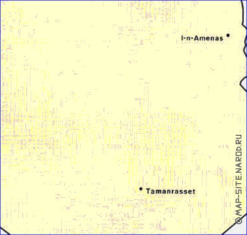 mapa de de densidade populacional Argelia em ingles