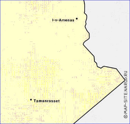 mapa de de densidade populacional Argelia em ingles