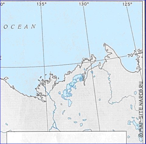 carte de Alaska en anglais