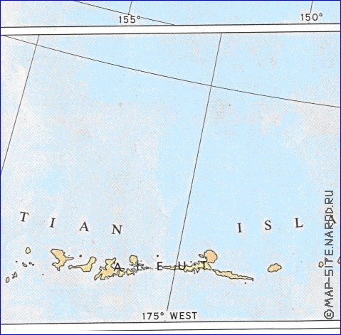 carte de Alaska en anglais