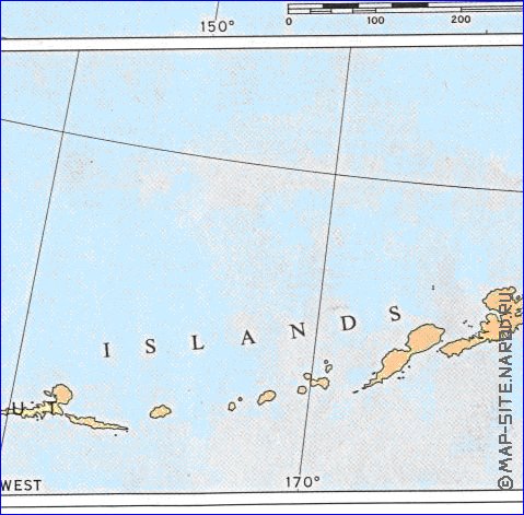 carte de Alaska en anglais