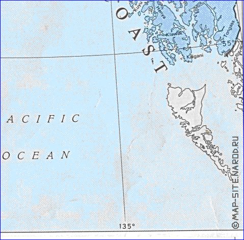 carte de Alaska en anglais