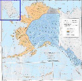 carte de Alaska en anglais