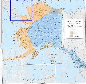 carte de Alaska en anglais