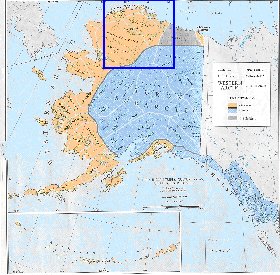 mapa de Alasca em ingles