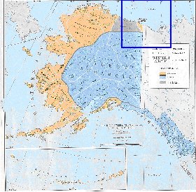 carte de Alaska en anglais