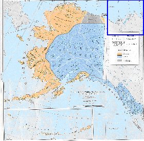 carte de Alaska en anglais