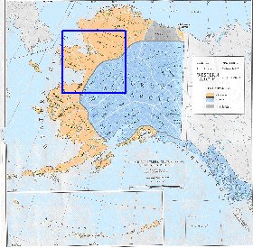 carte de Alaska en anglais