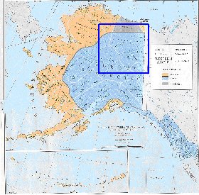 carte de Alaska en anglais