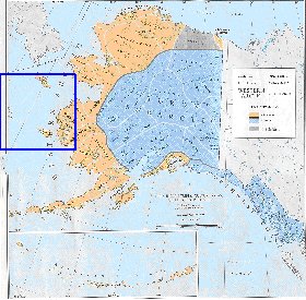 carte de Alaska en anglais