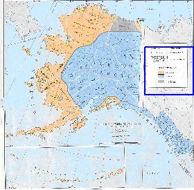 carte de Alaska en anglais