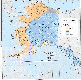 carte de Alaska en anglais