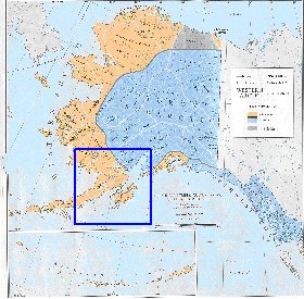 carte de Alaska en anglais