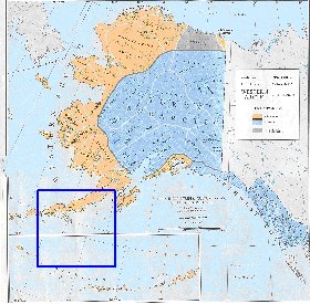 carte de Alaska en anglais