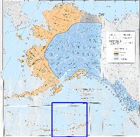 carte de Alaska en anglais