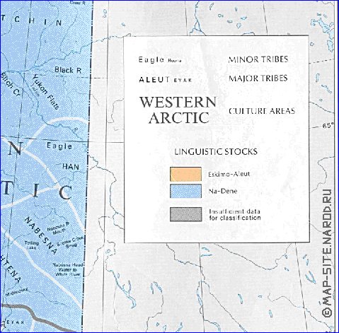 carte de Alaska en anglais