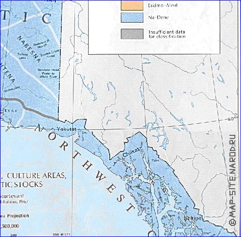 carte de Alaska en anglais