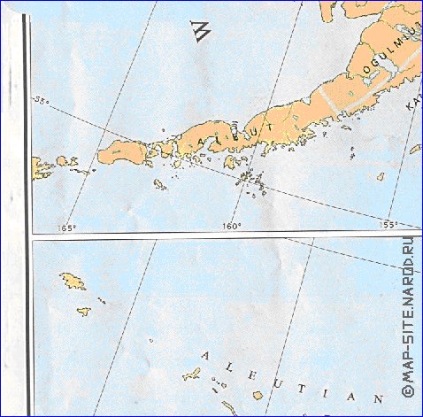 carte de Alaska en anglais