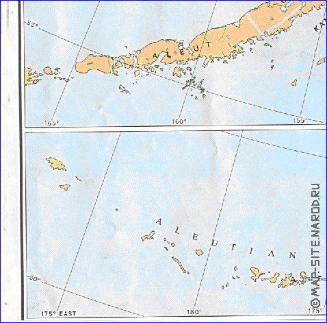 carte de Alaska en anglais