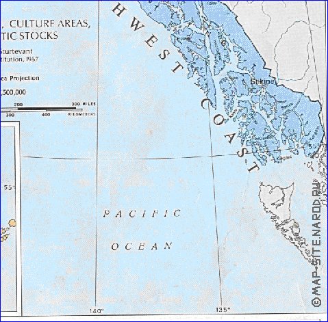 carte de Alaska en anglais