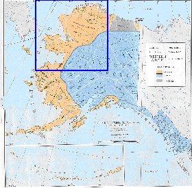 carte de Alaska en anglais