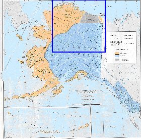 carte de Alaska en anglais