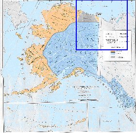 carte de Alaska en anglais