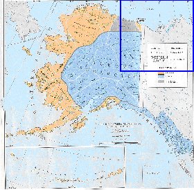 carte de Alaska en anglais