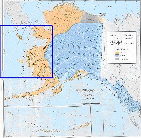 carte de Alaska en anglais