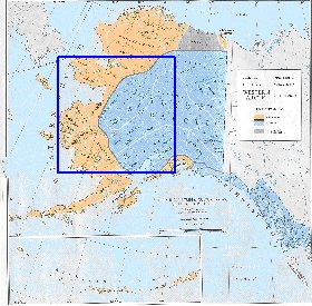 carte de Alaska en anglais