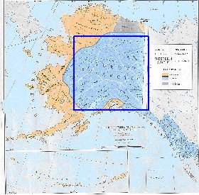 carte de Alaska en anglais