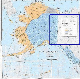 carte de Alaska en anglais