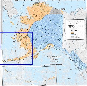 carte de Alaska en anglais