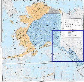 carte de Alaska en anglais