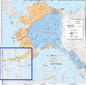 carte de Alaska en anglais