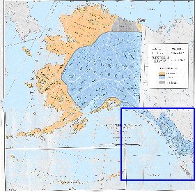 carte de Alaska en anglais