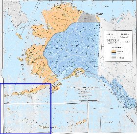 carte de Alaska en anglais